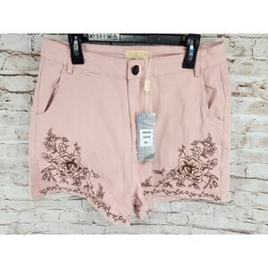 Sublime Collection Shorts Floral Size Large Pink NEW Boutique Brand High Rise
